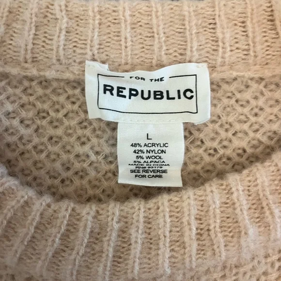 For The Republic Light Pink Knit Sweater - Picture 2 of 4